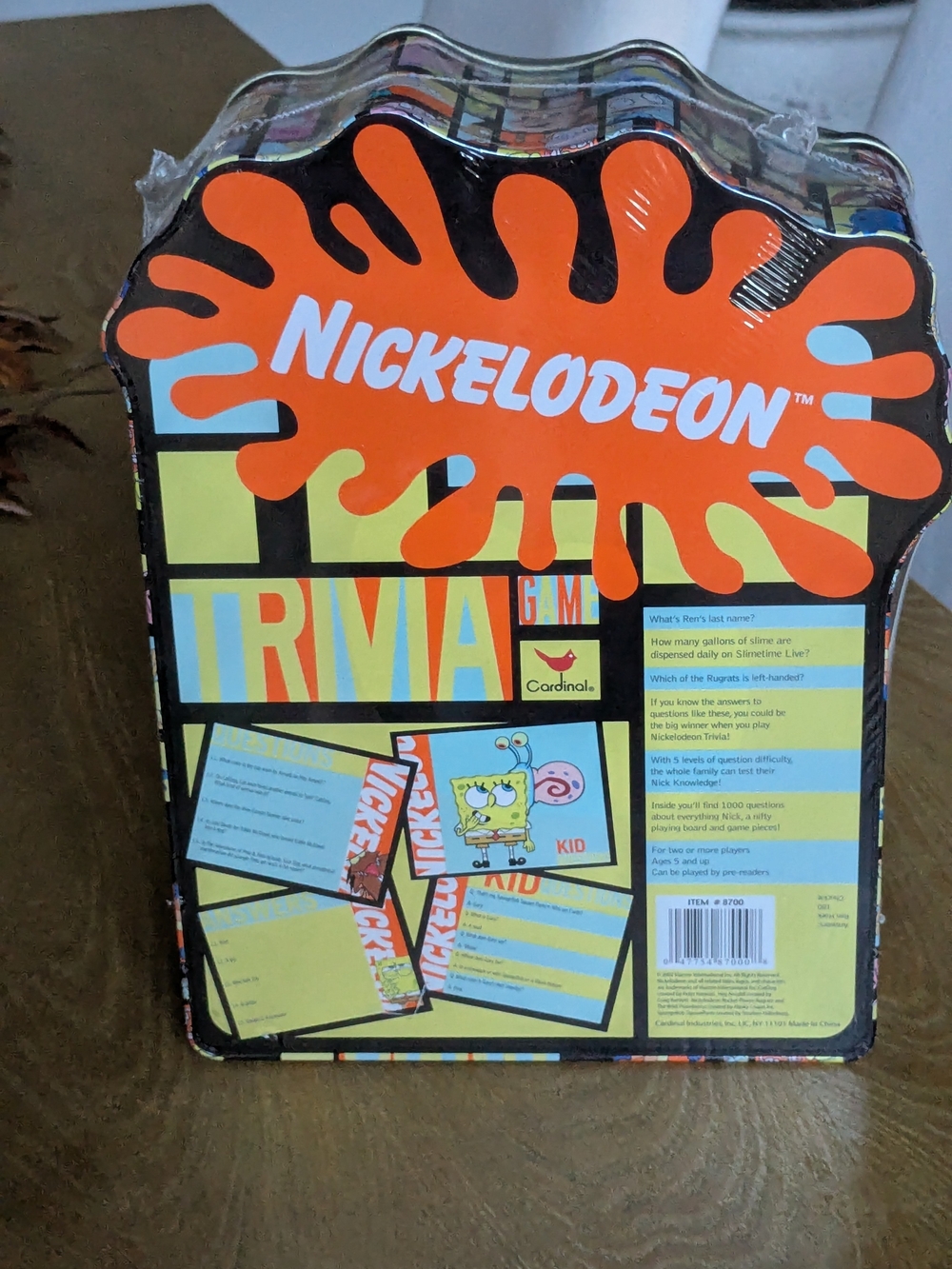 Brand New 2002 Nickelodeon Trivia Game Collectible